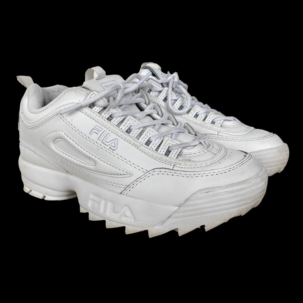 Chunky White Fila Sneakers